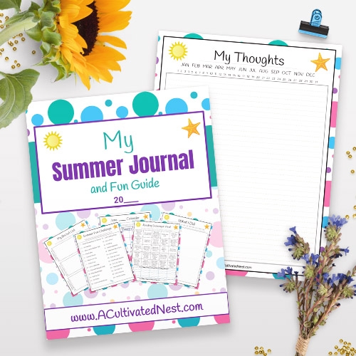 Free Printable Summer Journal For Kids A Cultivated Nest