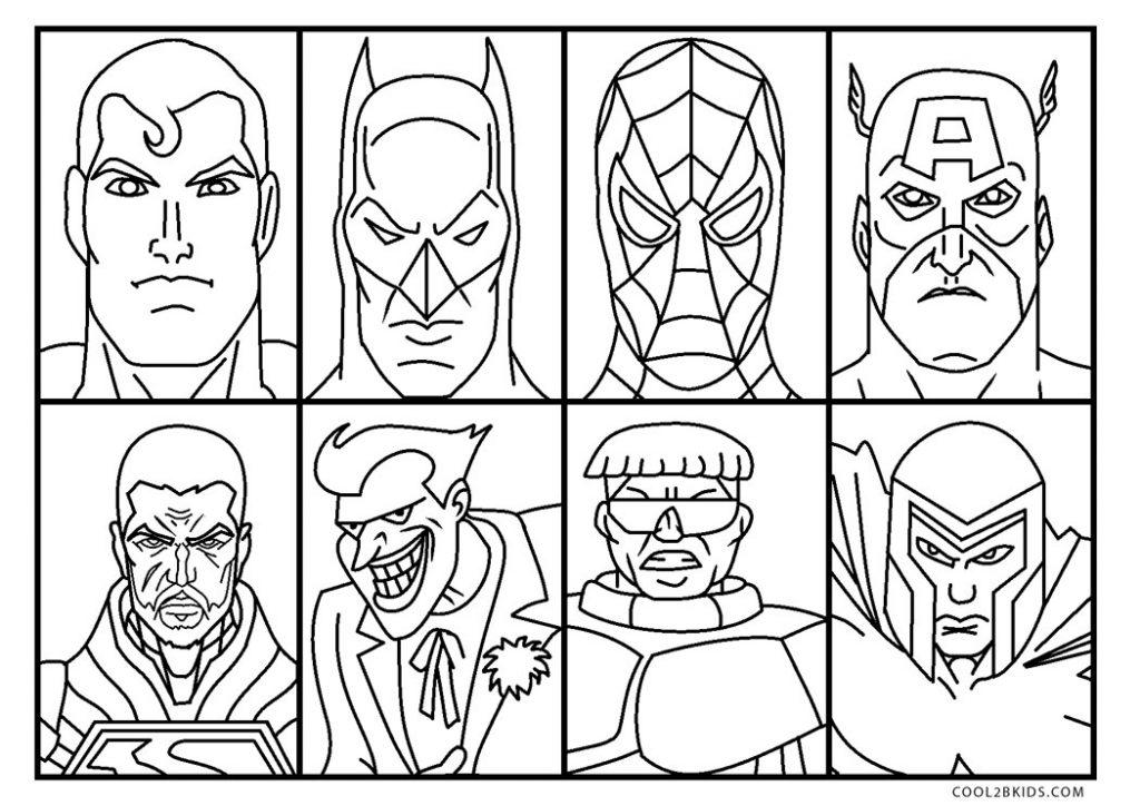 Free Printable Superhero Coloring Pages For Kids