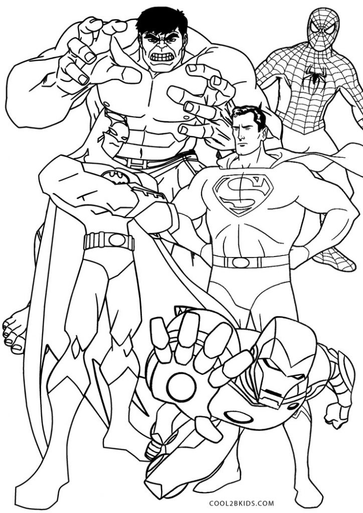 Free Printable Superhero Coloring Pages For Kids