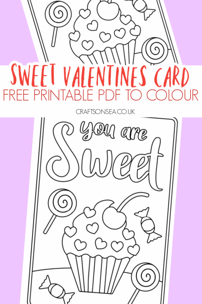 Free Printable Sweet Valentines Cards To Color Crafts On Sea