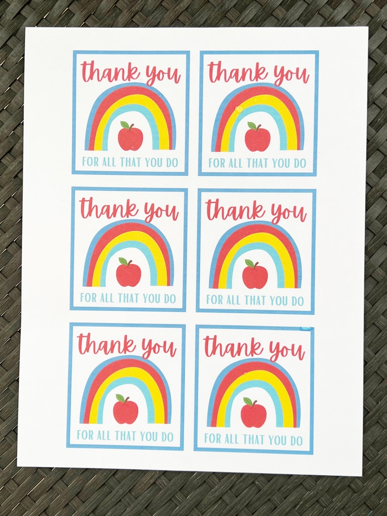 Free Printable Teacher Appreciation Gift Tags