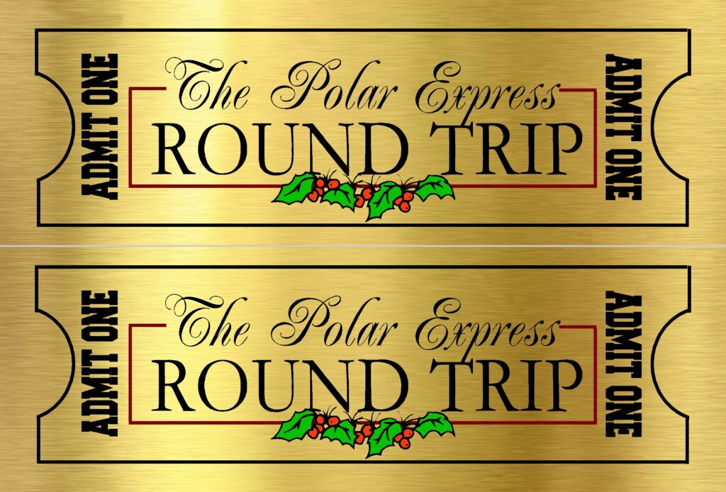 Free Printable Template Free Polar Express Tickets