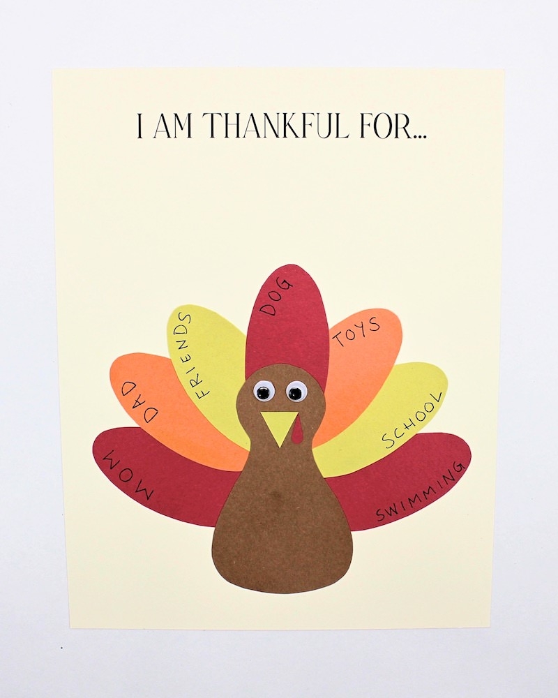 Free Printable Thankful Turkey Craft Template For Kids The Craft at 