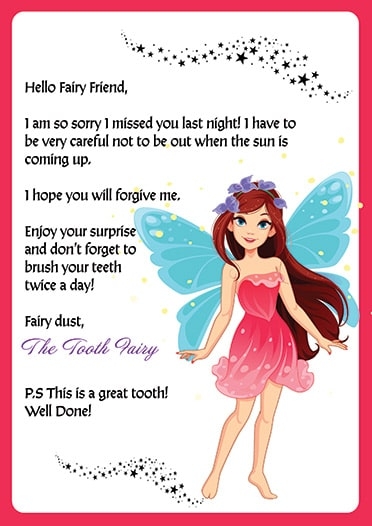 Free Printable Tooth Fairy Apology Letter Package