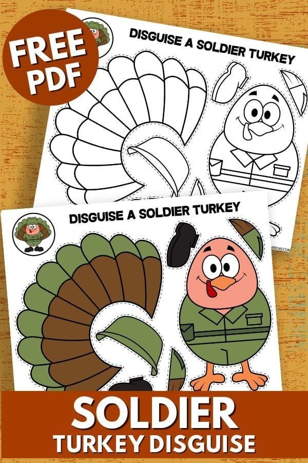 Free Printable Turkey In Disguise Crafts 9 Different Disguises 