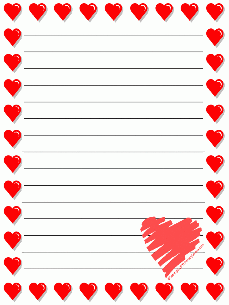 Free Printable Valentine Stationery