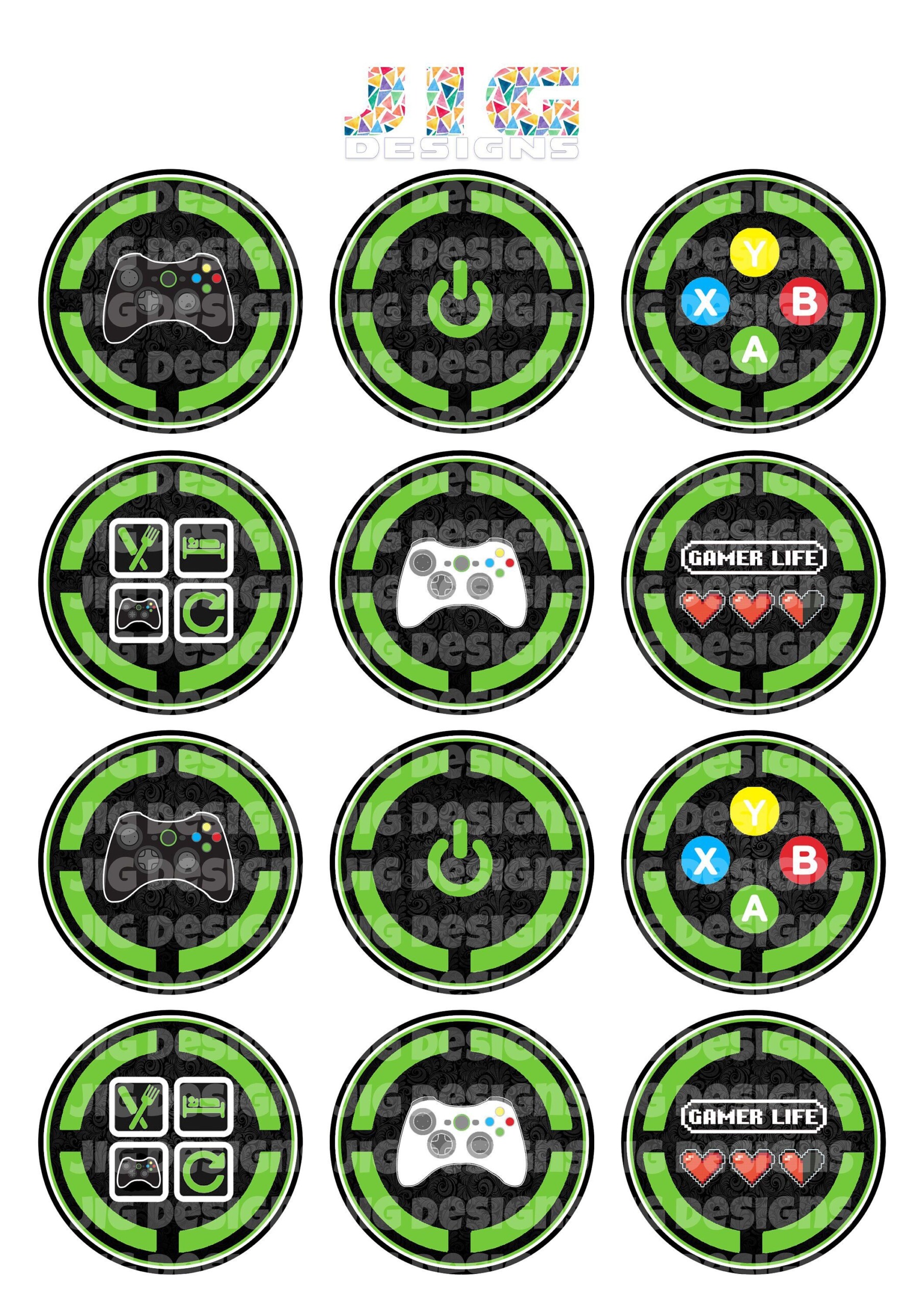 Free Printable Video Game Cupcake Toppers Printable And Enjoyable