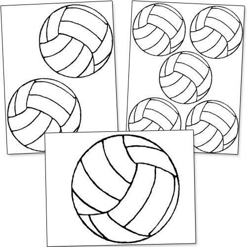 Free Printable Volleyball Templates