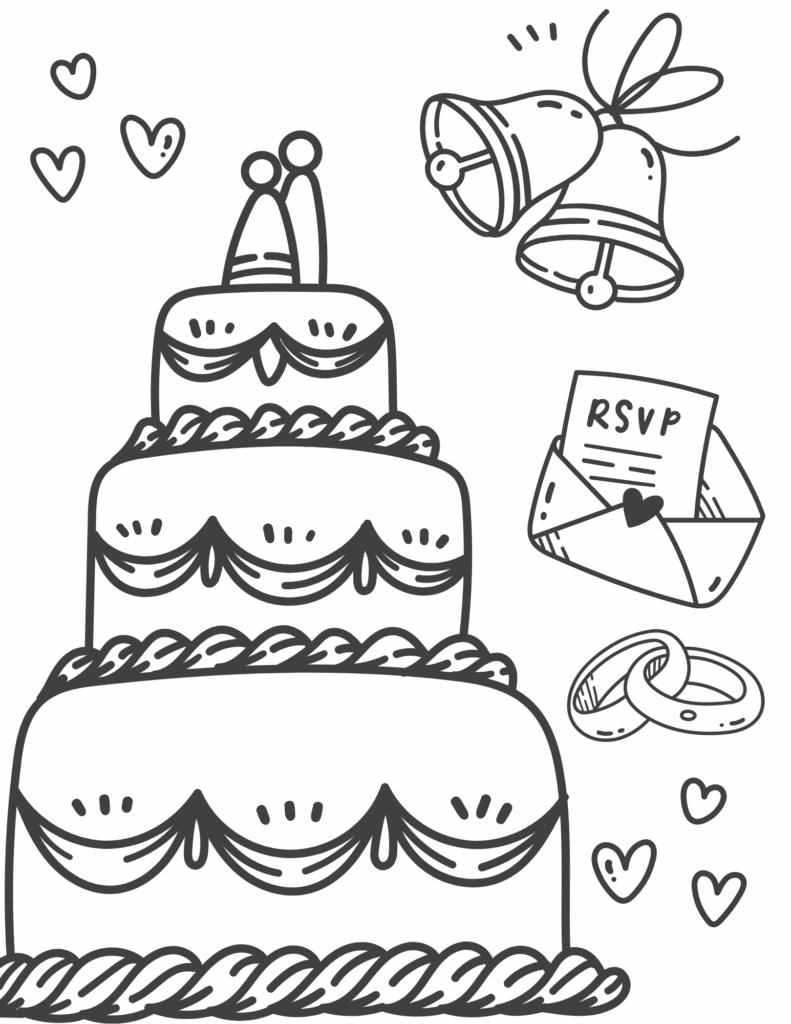 Free Printable Wedding Coloring Pages For Kids And Adults