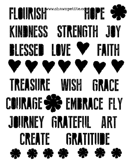 Free Printable Words To Cut Out
