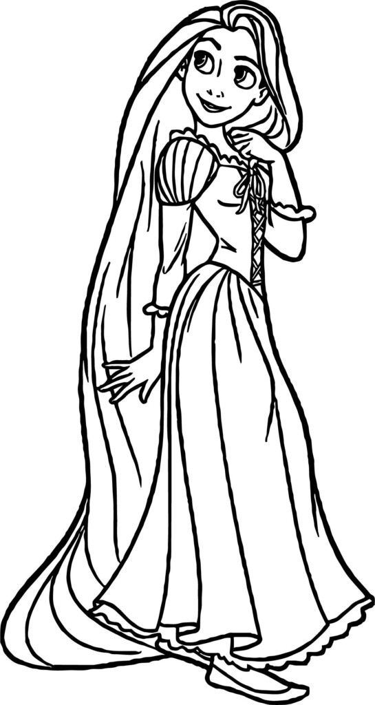 Free Rapunzel Coloring Pages