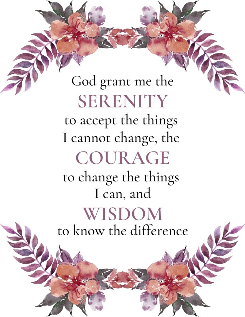 Free Serenity Prayer Printables