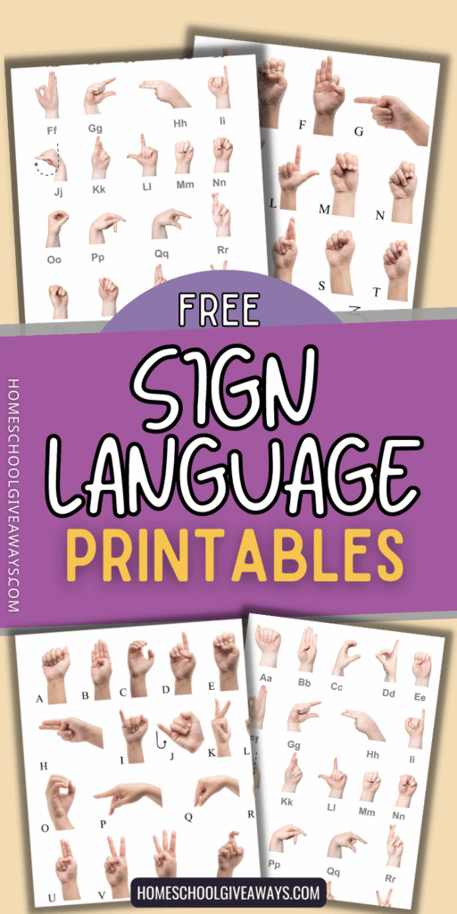 Free Sign Language Printables And Resources Artofit
