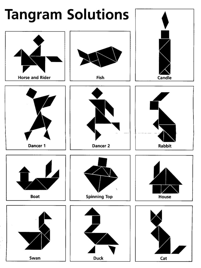 Free Tangram Printables For Kindergarten Printable Sight Words List
