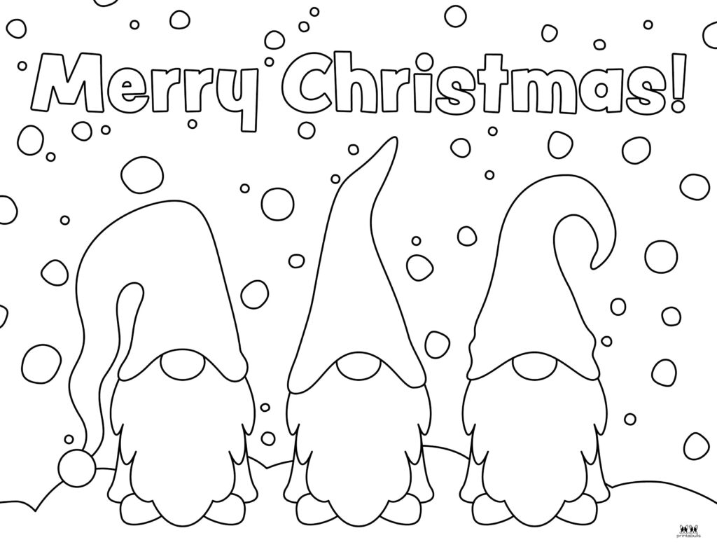 Garden Gnomes Family Coloring Page Free Printable Coloring Pages 1255 