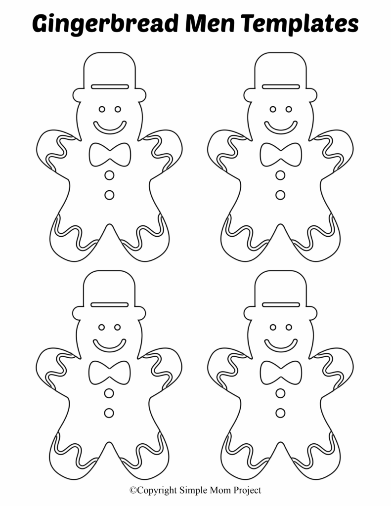 Gingerbread Template Free Printable