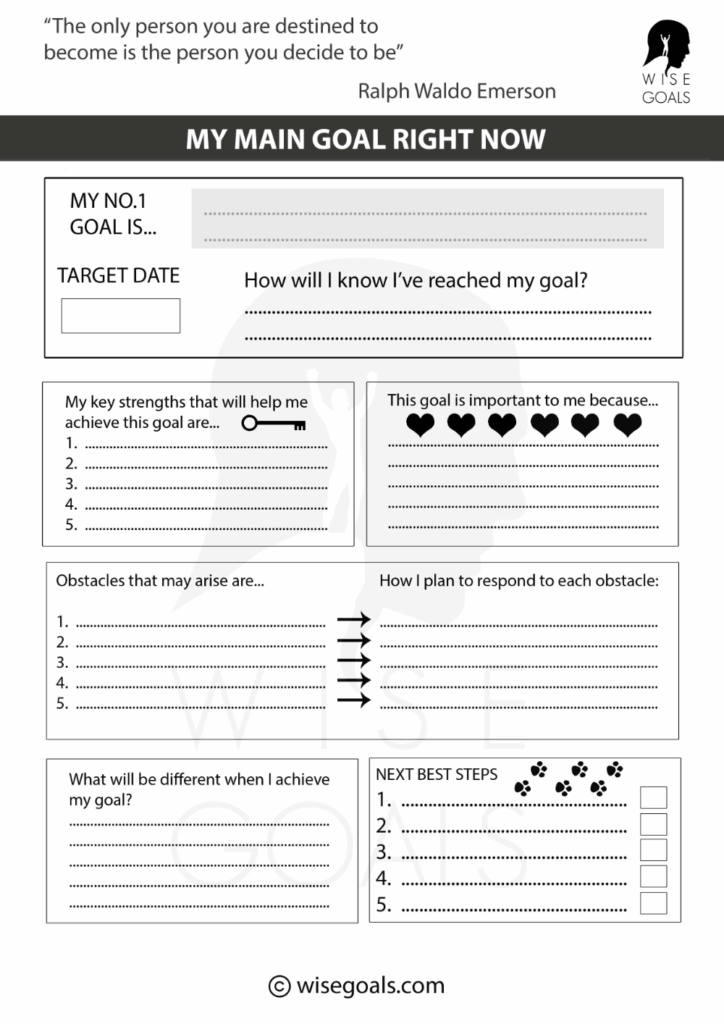 Goal Setting Worksheet Goals Worksheet Smart Goals Worksheet Goal 
