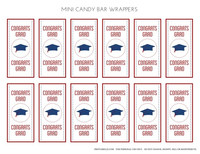 Graduation Candy Bar Wrappers Free Printable Printable Templates