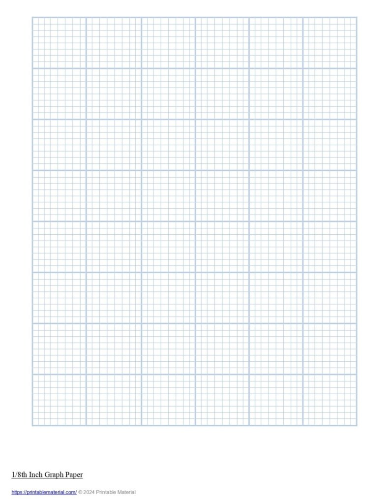 Graph Paper Free Printable PDF With Various Sizes