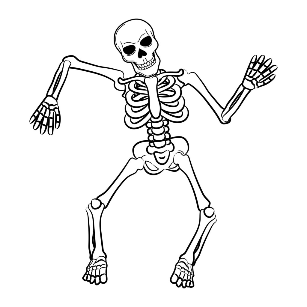 Halloween Skeleton Coloring Pages 15 Free PDF Printables Printablee 