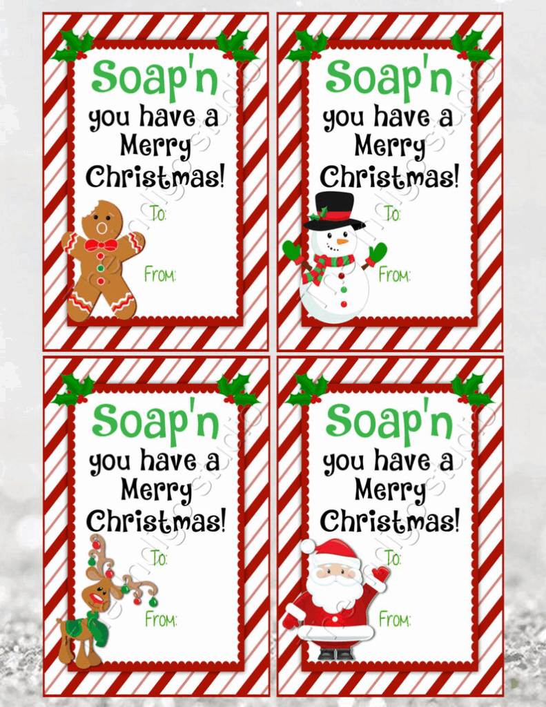 Hand Soap Christmas Gift Tags Free Printable Printable Word Searches