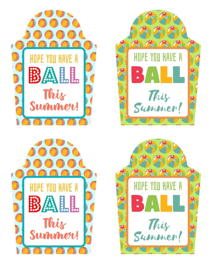 Have A Ball This Summer Gift Tags Free Printable Artofit