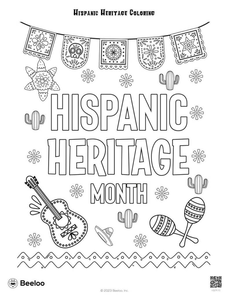 Hispanic Heritage Coloring Beeloo Printable Hispanic Heritage Month 