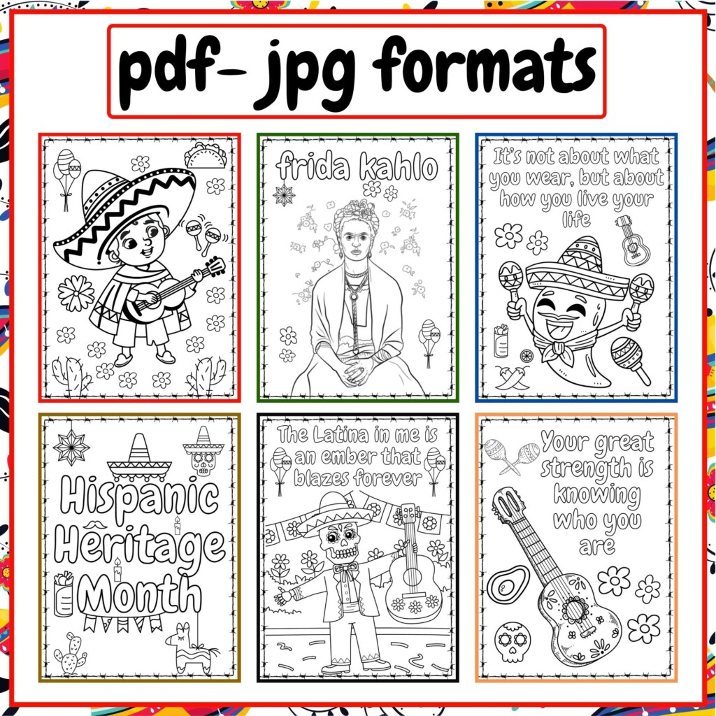 Hispanic Heritage Month Coloring Pages Hispanic Heritage Month 