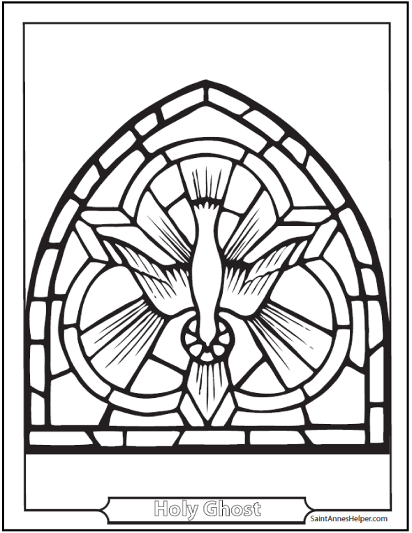 Holy Spirit Dove Coloring Page Fruits Of The Holy Spirit