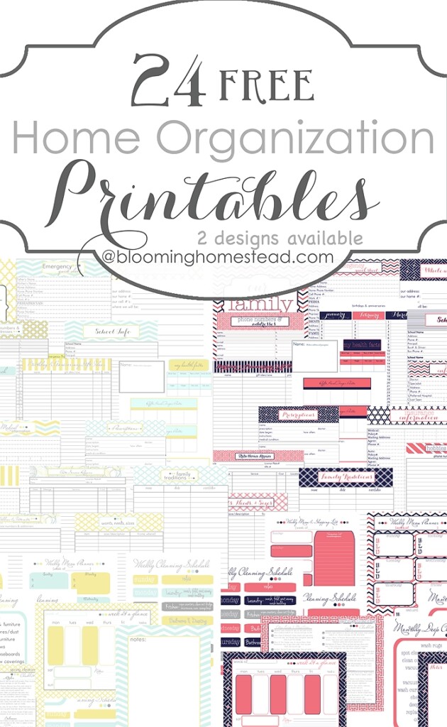 Home Management Binder Printables Free