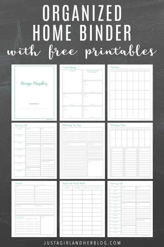 Home Management Binder Printables Free Printable Computer Tools