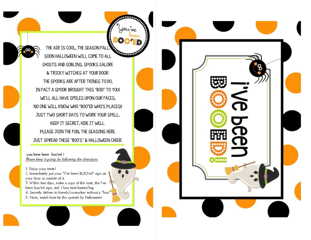 I Have Been Booed Printable