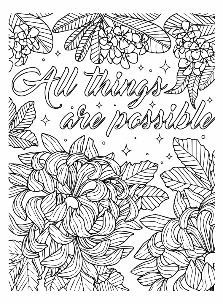 Inspirational Quotes Coloring Page Free Printable Coloring Pages