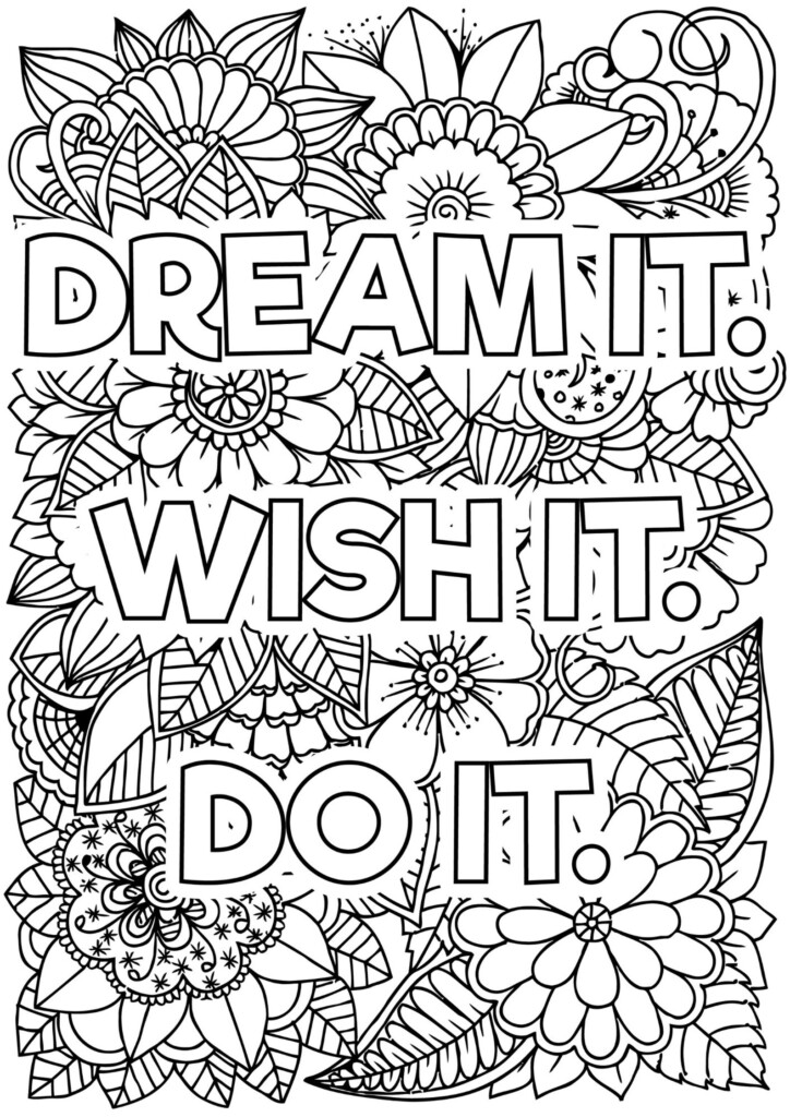 Inspirational Quotes Coloring Pages Free Printable 20 Vrogue co
