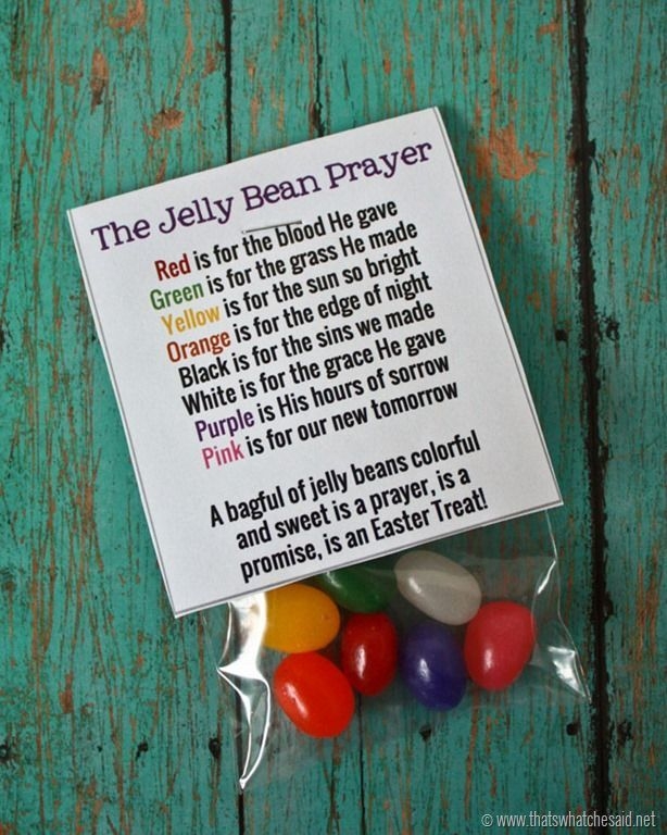 Jelly Bean Prayer Free Printable