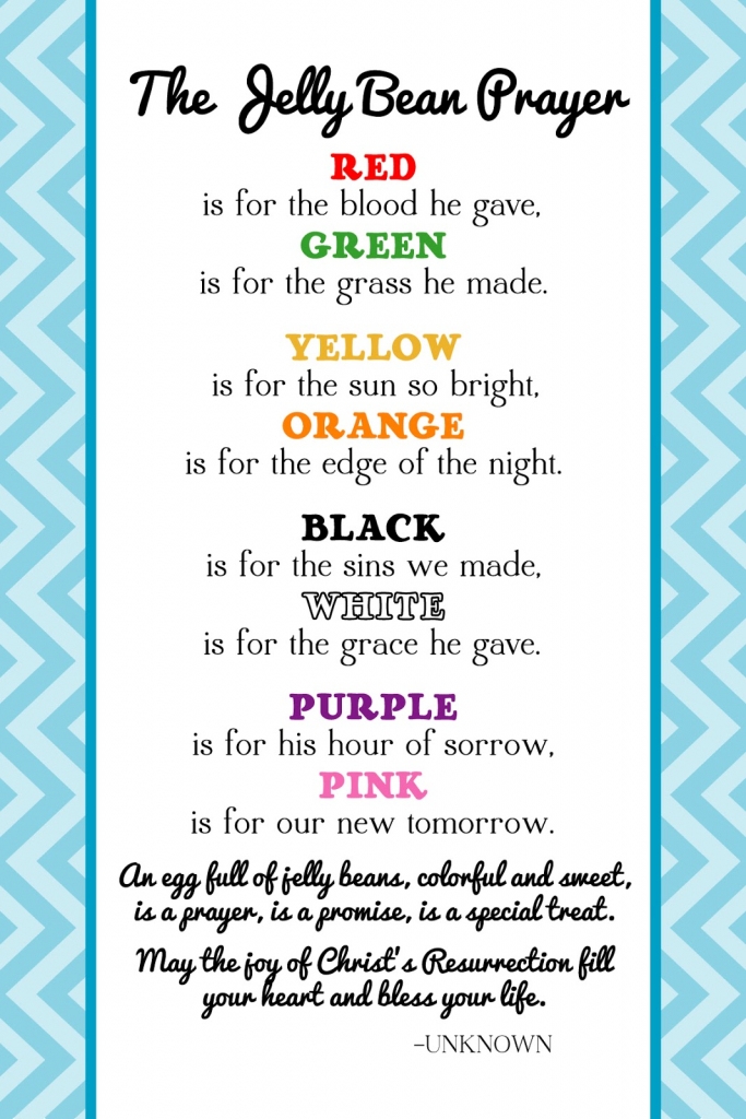 Jelly Bean Prayer Printables