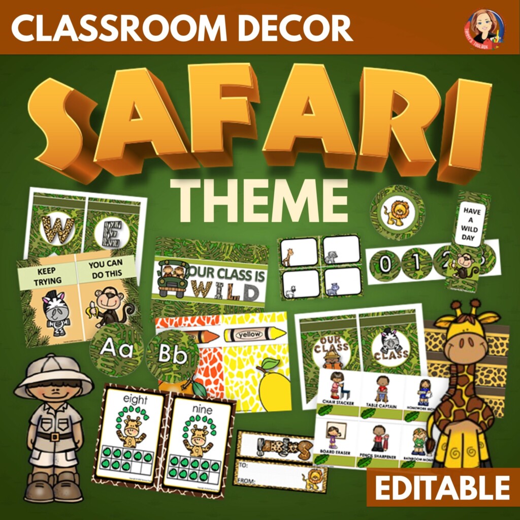Jungle Themed Classroom Free Printables Printable Free Templates