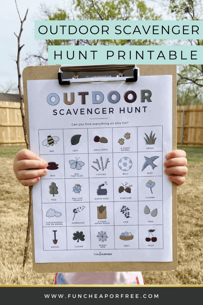 Kids Outdoor Scavenger Hunt Ideas Printable Fun Cheap Or Free