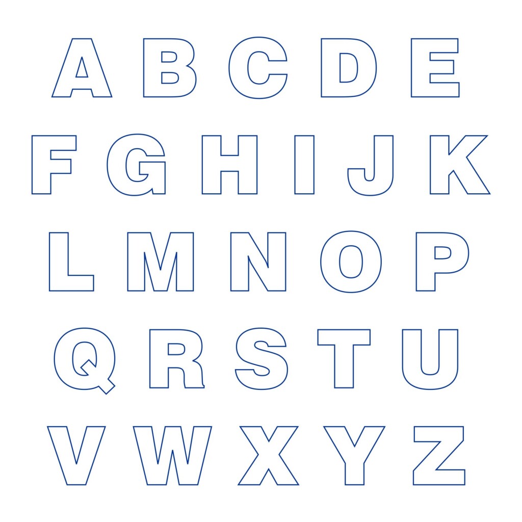 Large Alphabet Letters Printable Printable And Enjoyable Learning