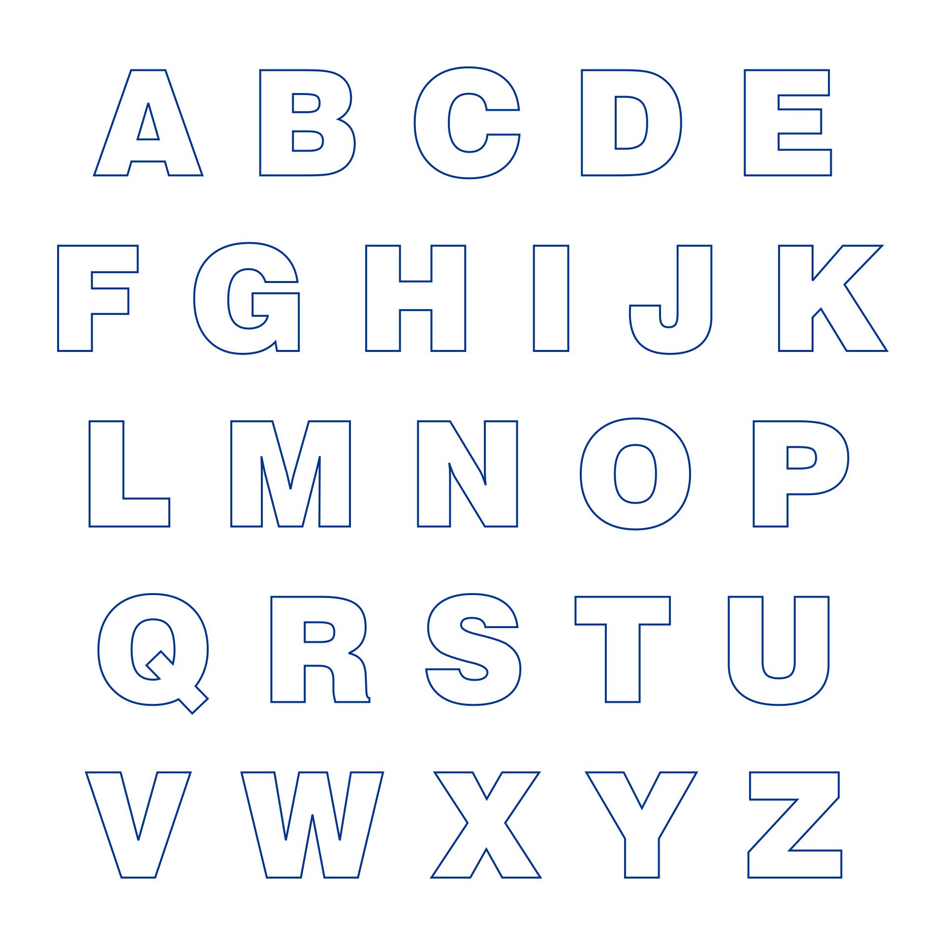 Large Alphabet Letters Printable Printable And Enjoyable Learning