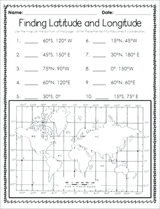 Latitude And Longitude Worksheets Free Printable Geography Worksheets 