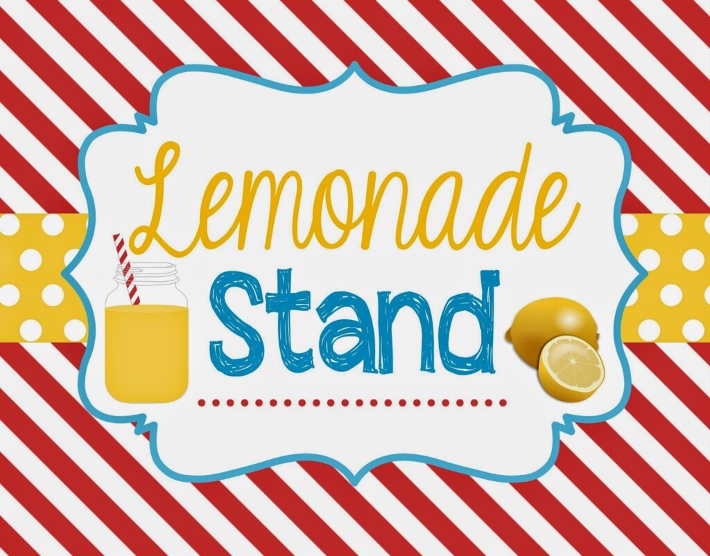 Lemonade Stand Signs Free Printable Web Subscribe free This Sign Is 