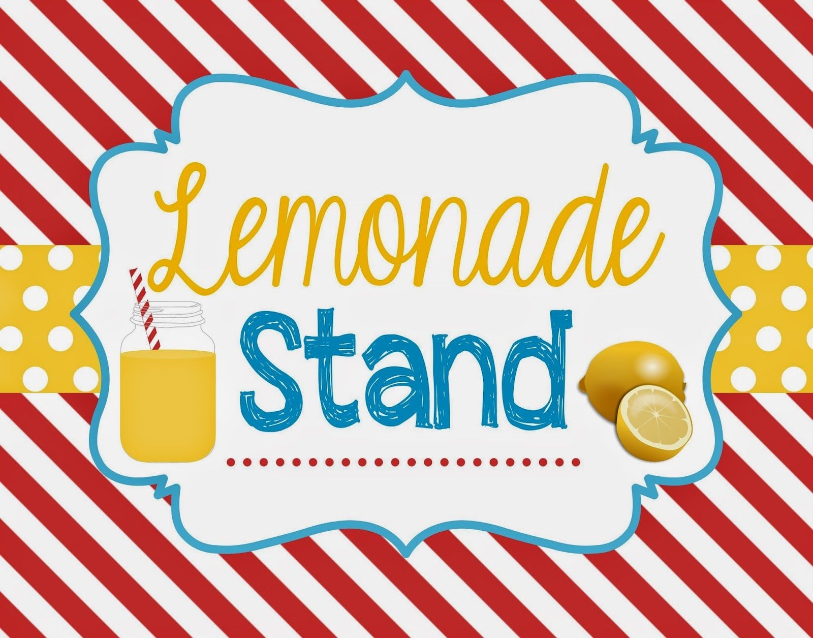 Lemonade Stand Signs Free Printable Web Subscribe free This Sign Is
