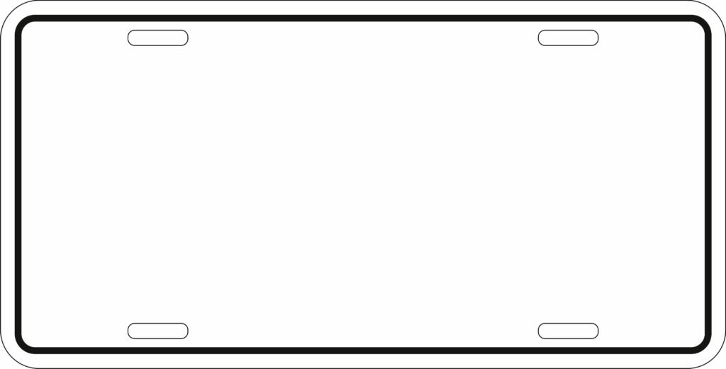 License Plate Template Printable Pdf