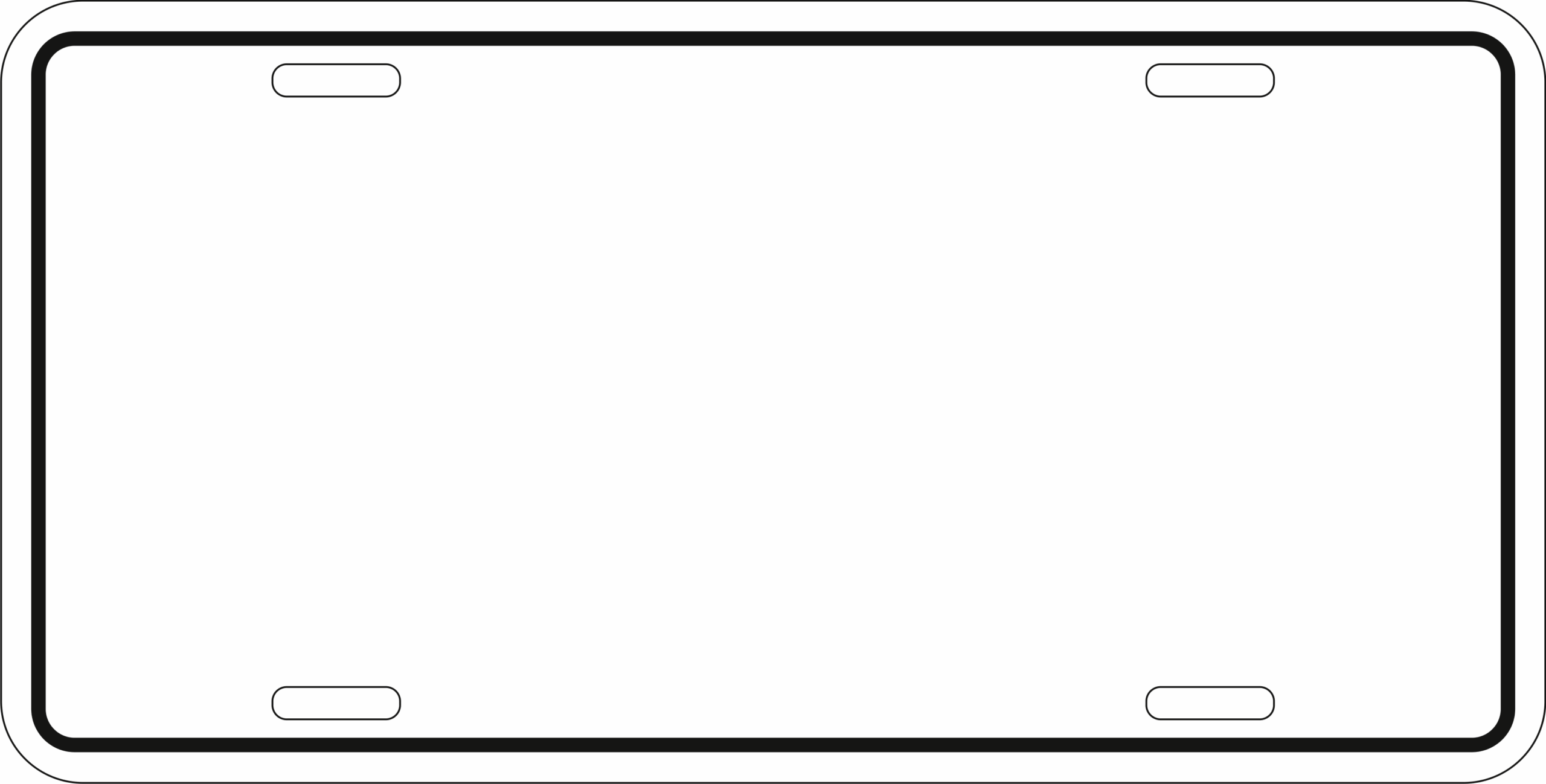 License Plate Template Printable Pdf