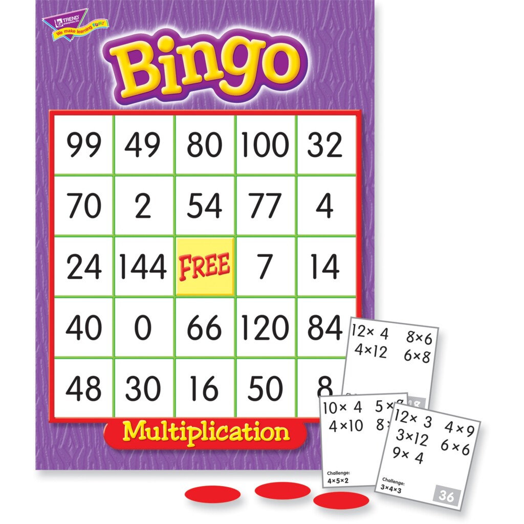 Multiplication Bingo Free Printable Printable And Enjoyable Learning