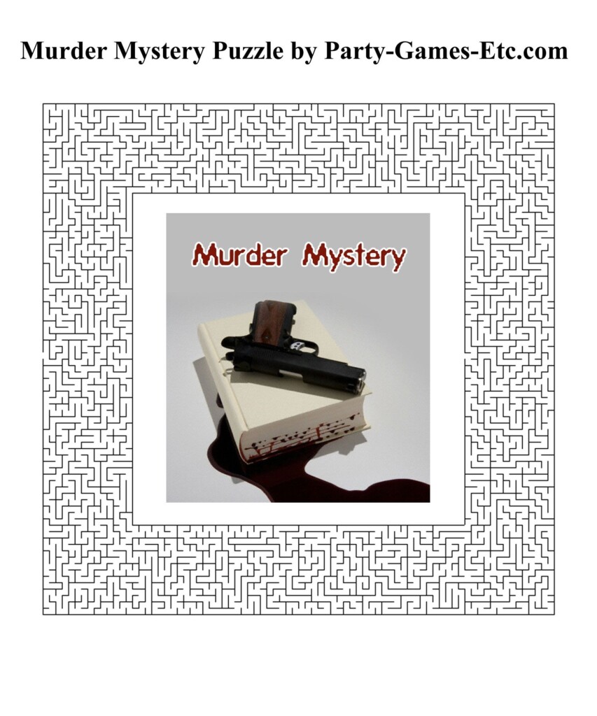 Murder Mystery Party Games Free Printable Printable Party