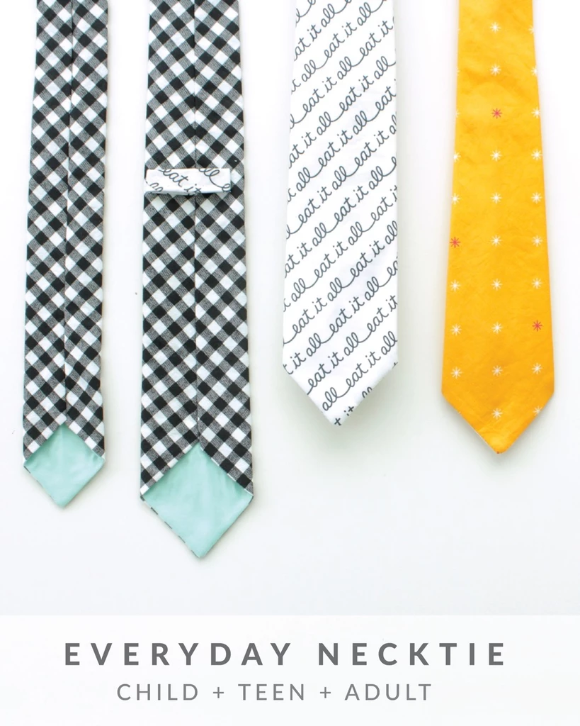 Necktie Sewing Pattern Free 58 Length approx Material Fabric 44 