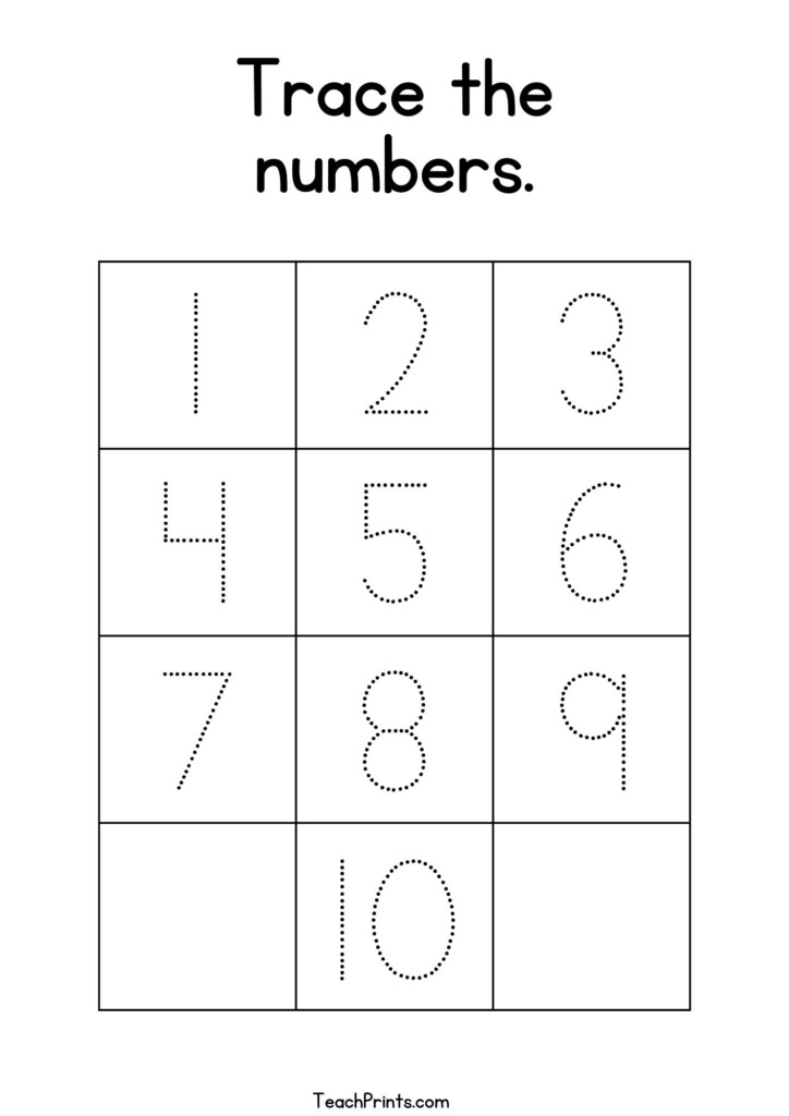 Number 1 Tracing Worksheets Free Printables Teach Prints