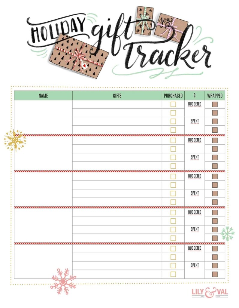 Organize Your Christmas Gifting This Year With A FREE Holiday Gift 